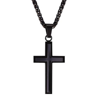 Image of Black Cross Necklace