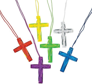 Image of colorful Cross Necklaces