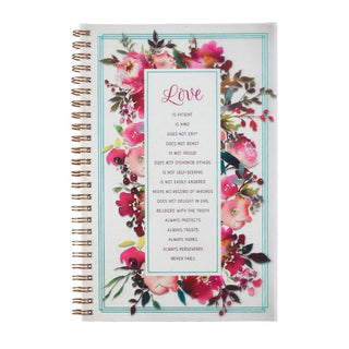 Love is Patient, Love is Kind Wirebound Notebook