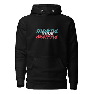 Unisex Hoodie-Thankful Blessed Grateful