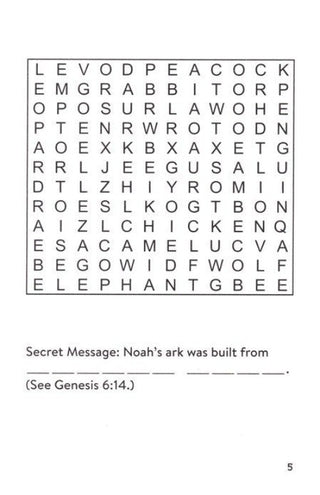 Bible Word Searches for Kids Book