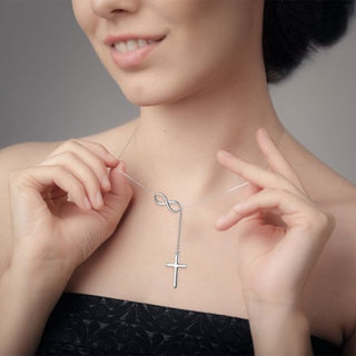 Infinity Cross Necklace