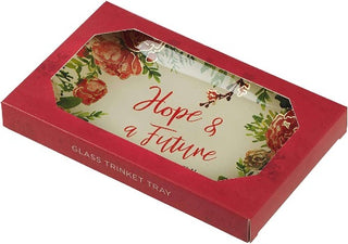 Hope and Future Glass Trinket Tray