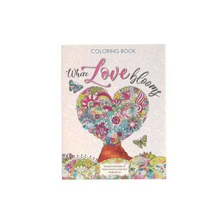 Coloring Book Where Love Blooms