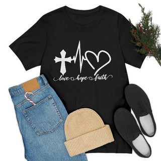 Unisex Love Hope and Faith Tee