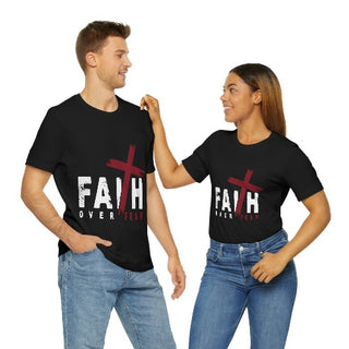 Unisex Jersey Short Sleeve Tee Faith Over Fear