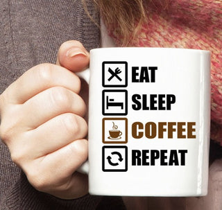 Eat Sleep Coffee Repeat Mug