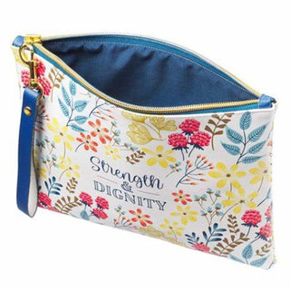 strength and dignity zippered pouch