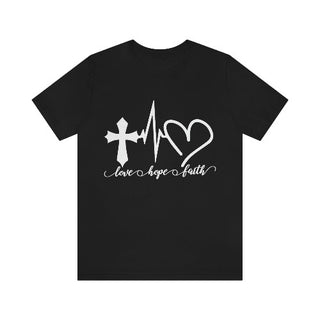 Unisex Love Hope and Faith Tee