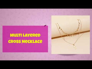 Multi Layered Cross Necklace Video